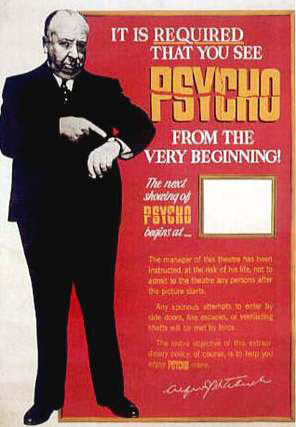 Psycho! Poster Alfred Hitchcock