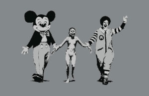 Banksy, sobre la guerra y los íconos estadounidenses