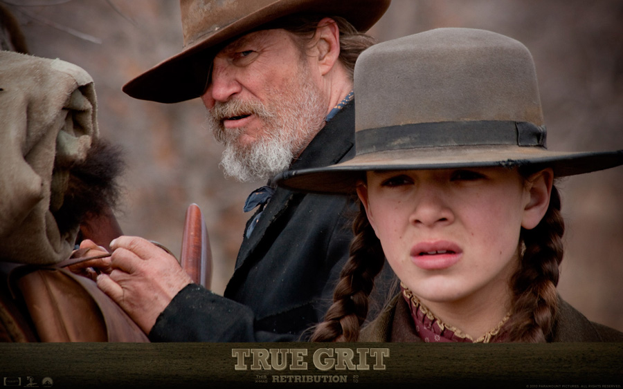 Jeff Bridges y Hailee Stainfeld, en True Grit de los hermanos Coen